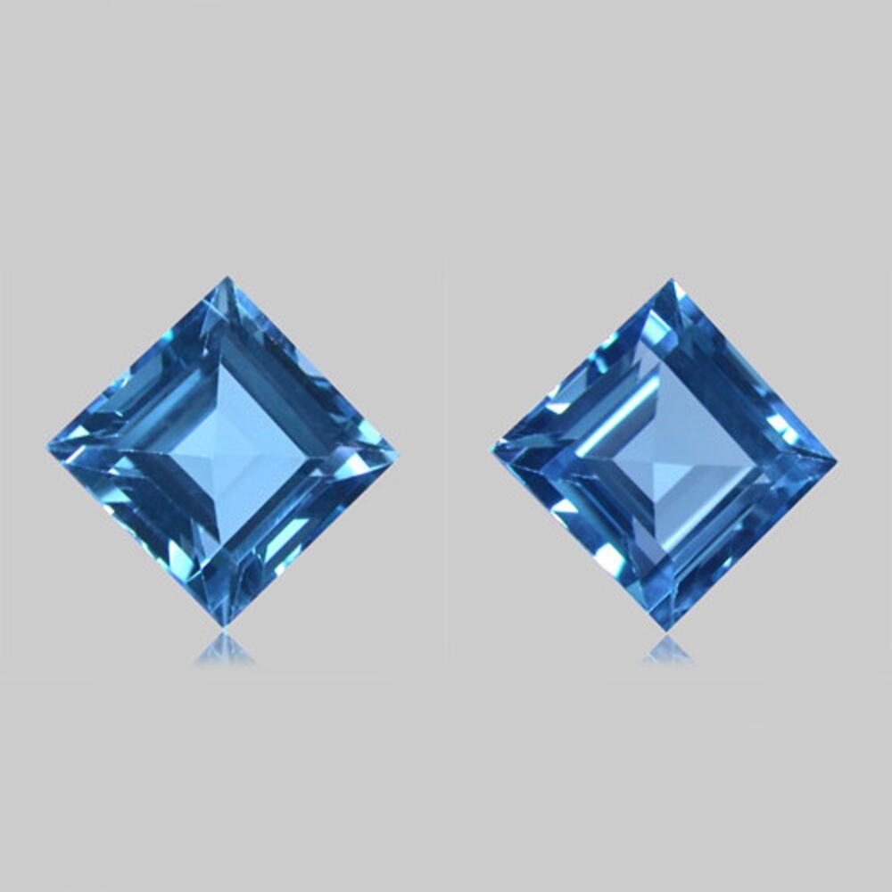 10 Carats of Paired Sky Blue Topaz Gemstones!!